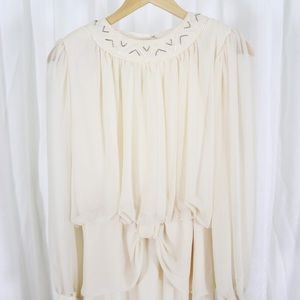 Vintage Beaded Collar Dress